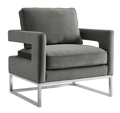 Timeless Minimalist Modern Velvet Upholstered Accent Chair