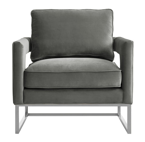 Timeless Minimalist Modern Velvet Upholstered Accent Chair