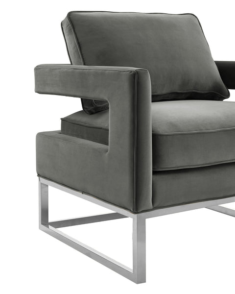 Timeless Minimalist Modern Velvet Upholstered Accent Chair