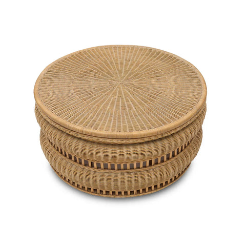 Bunny Williams Artful Traditionalist Deco Drum Round Coffee Table Art Deco - 36 W