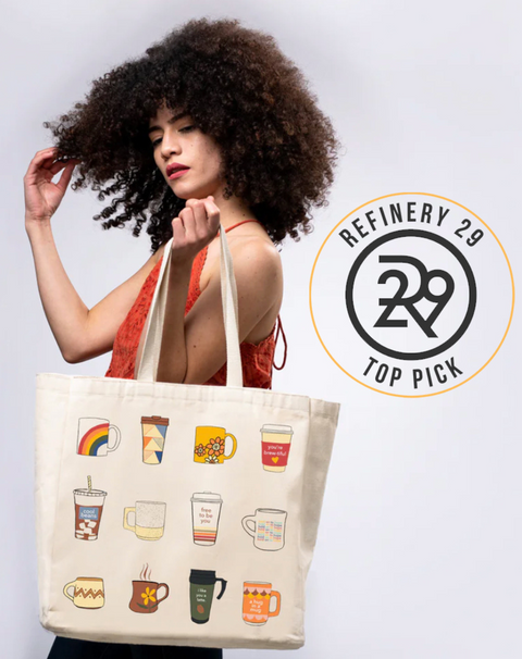 Casual Graphic Print Tote with Interior and Exterior Pockets