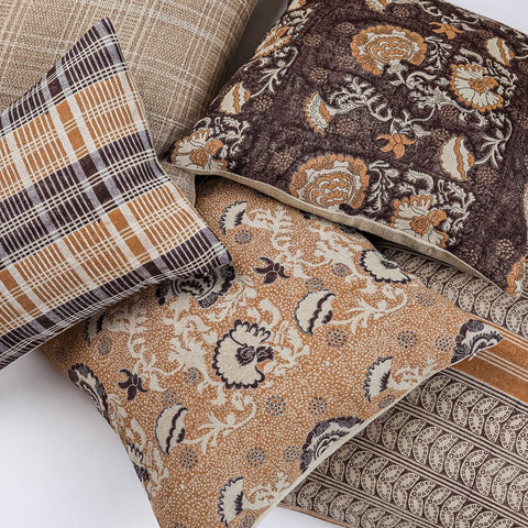 Filling Spaces Artful Traditionalist Bohemian Graphic Accent Throw Pillow - 18 x 18 - 20 x 20 - 22 x 22 - 24 x 24 - 26X 26 - 14 x 20 - 14 x 40 - 18 x 40 - 16 x 50