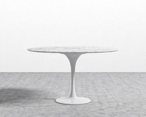 Rove Concepts Timeless Minimalist Tulip Dining Table with Pedestal Base