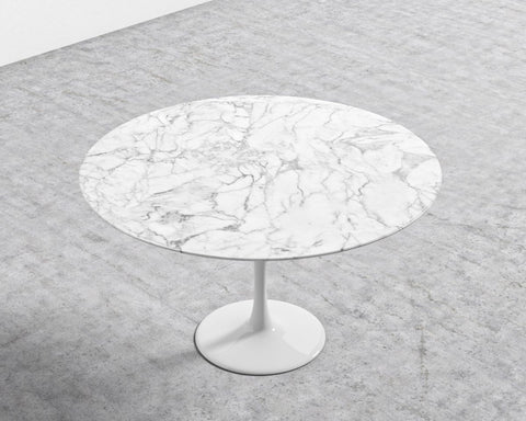 Rove Concepts Timeless Minimalist Tulip Dining Table with Beveled Edge