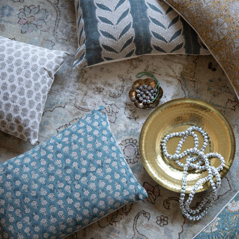 Filling Spaces Artful Traditionalist Bohemian Handcrafted Accent Throw Pillow - 18 x 18 - 20 x 20 - 22 x 22 - 24 x 24 - 26X 26 - 14 x 20 - 14 x 40 - 18 x 40 - 16 x 50