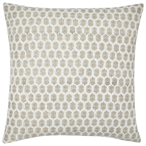 Filling Spaces Artful Traditionalist Organic Handcrafted Embroidery Accent Pillow - 18 x 18 - 20 x 20 - 22 x 22 - 24 x 24 - 26X 26 - 14 x 20 - 14 x 40 - 18 x 40 - 16 x 50