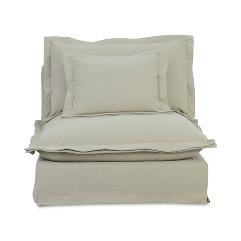 Olivia Timeless Minimalist Armless Slipper Lounge Chair