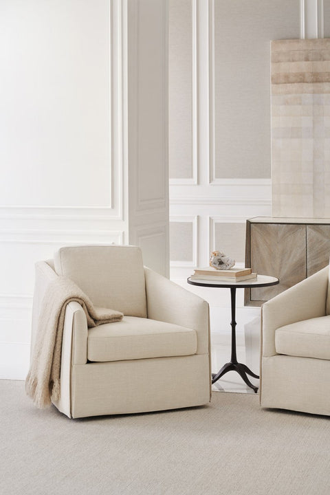 Contemporary Quiet Luxury Inset Bar Cabinet