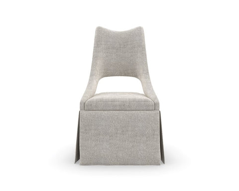Timeless Minimalist Contemporary Crown Back Accent Chair