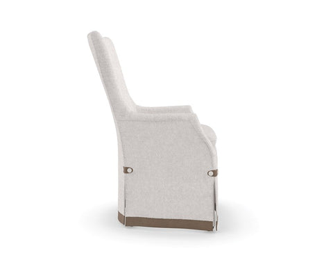 Timeless Minimalist Upholstered Traditional Armchair