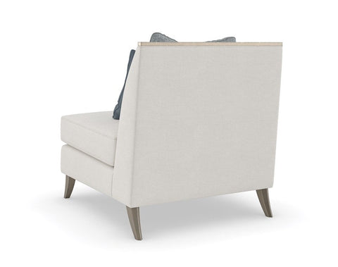 Artful Traditionalist Parsons Armless Upholstered Accent Chair