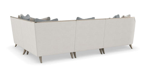 X Factor Contemporary L-Shape Loveseat Sofa