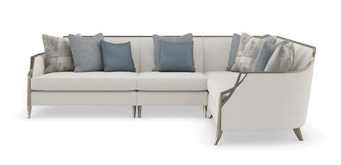 X Factor Contemporary L-Shape Loveseat Sofa