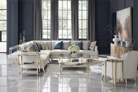 X Factor Modular Sectional Sofa with Armrests and Loose Cushions