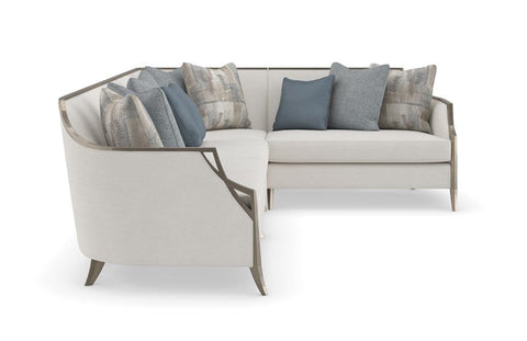 X Factor Modular Sectional Sofa with Armrests and Loose Cushions