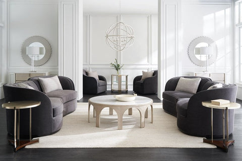 Caracole Element Artful Traditionalist Curved Center Table