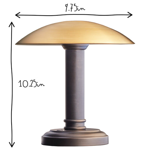 Hernan Accent Bowl Mid Century Cordless Table Lamp