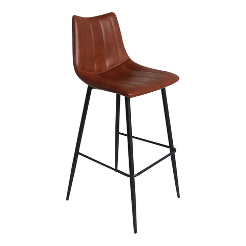 Alibi Timeless Minimalist Curved High Back Bar Stool