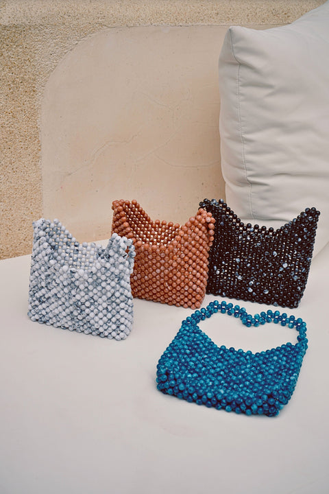 Evening Geometric Beaded Handmade Clutch