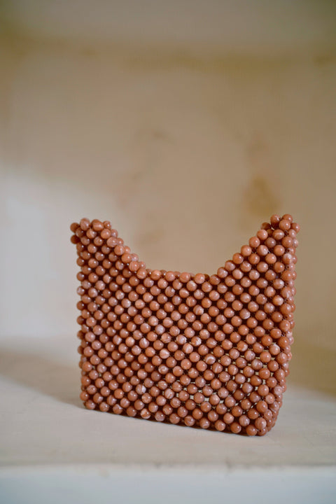 Evening Geometric Beaded Handmade Clutch