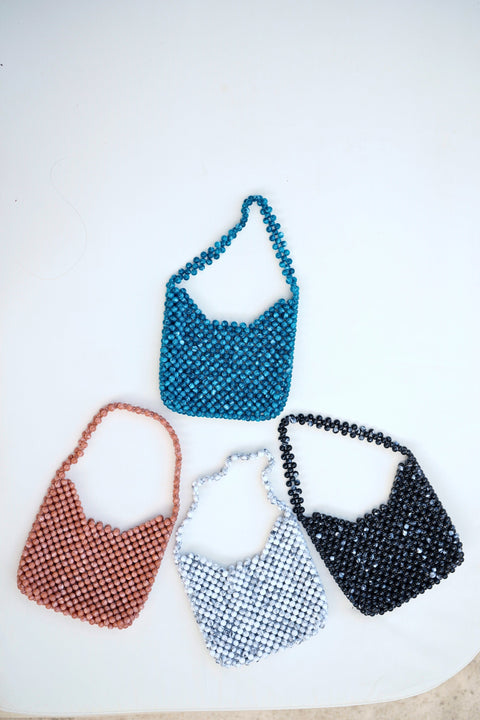 Evening Geometric Beaded Handmade Clutch