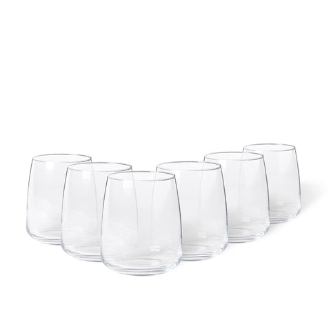 Costa Nova Vine Everyday Glassware for Contemporary Modern Settings - Set of 6