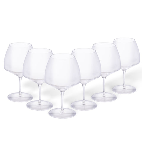 Costa Nova Vite Everyday Burgundy Contemporary Glassware - Set of 6