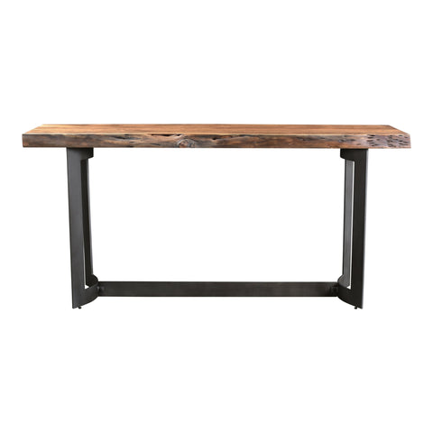Bent Rustic Industrial Freeform Console Table