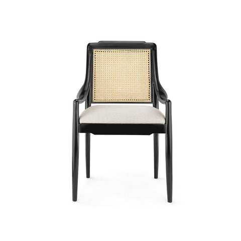 Artful Traditionalist Mid Century Fauteuil Dining Armchair