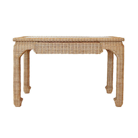 Writing Desk with Curved Legs in Asian Coastal Style