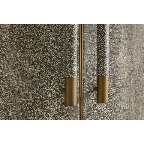 Contemporary Quiet Luxury Sideboard with Abstract Pull Cabinet