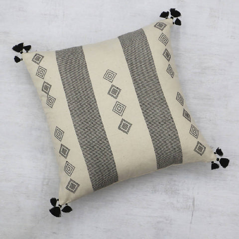 Artful Traditionalist Handwoven Bohemian Pillow Cover