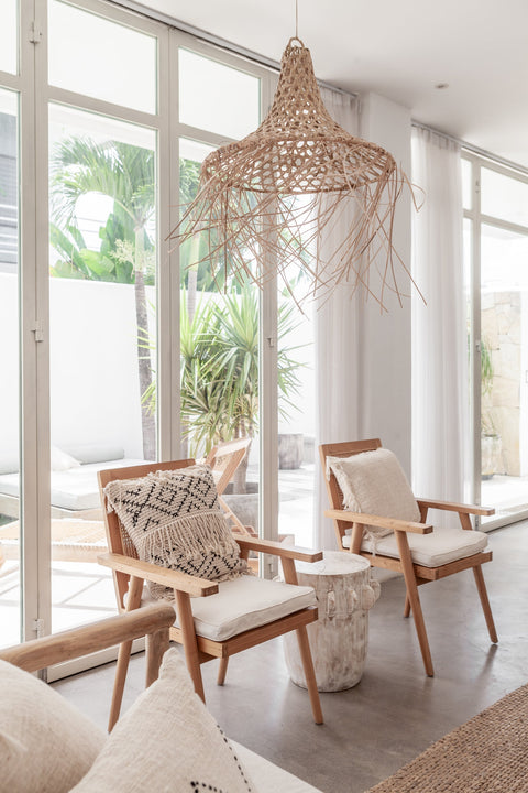 Artful Traditionalist Bohemian Handwoven Textured Pillow Cover