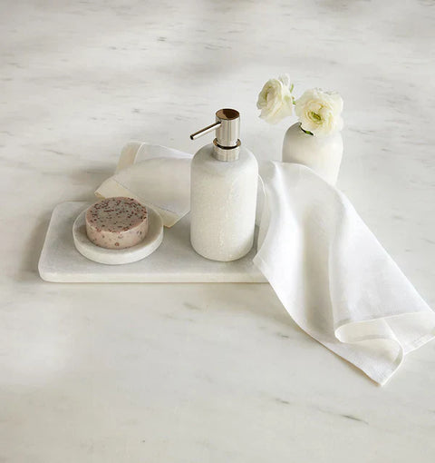 Minimalist Polished Marble Serving Tray