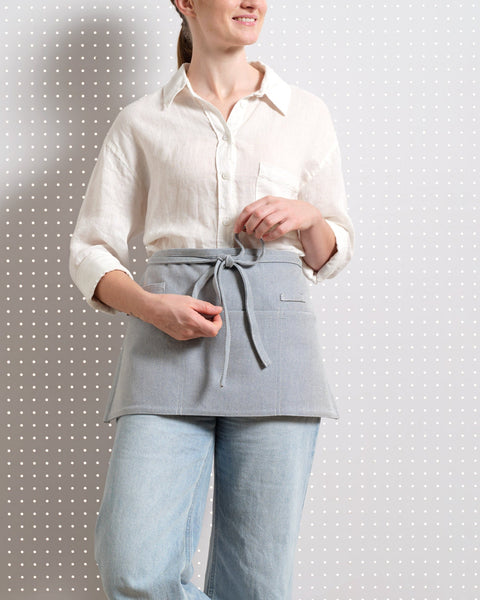 Waist Adjustable Durable Apron with Deep Pockets