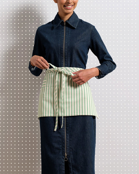 Waist Stripe Adjustable Apron with Deep Pockets