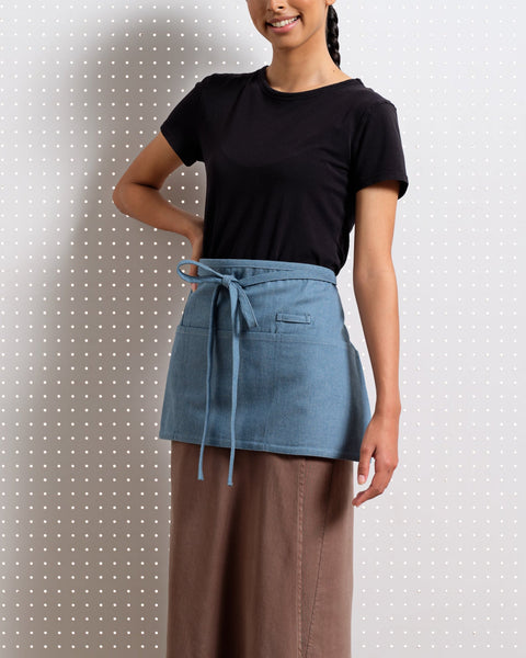 Waist Apron with Patch Pockets