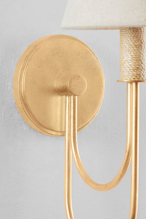 Warrensburg Candelabra Sconce in Gold Elegant Wall Light