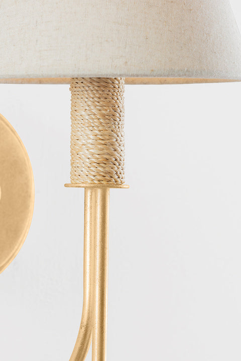 Warrensburg Candelabra Sconce in Gold Elegant Wall Light