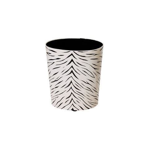 Decorating Essentials Zebra Painted Oval Decorative Box