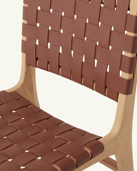 Soft Scandinavian Mid Century Oak Dining Side Chair