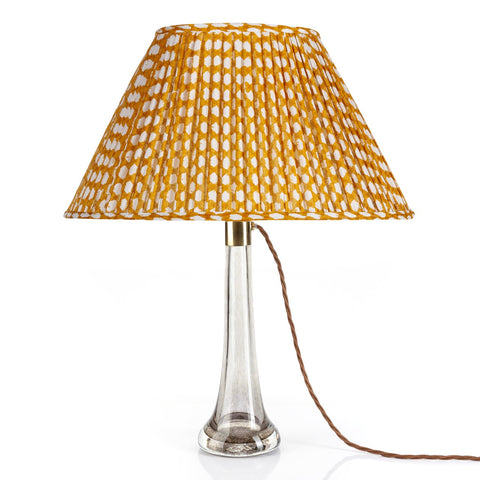 Fermoie Lampshade in Yellow Wicker