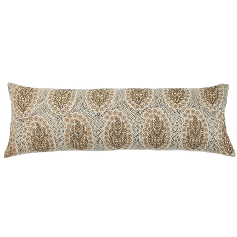 Filling Spaces Artful Traditionalist Handcrafted Bohemian Lumbar Throw Pillow - 18 x 18 - 20 x 20 - 22 x 22 - 24 x 24 - 26X 26 - 14 x 20 - 14 x 40 - 18 x 40 - 16 x 50