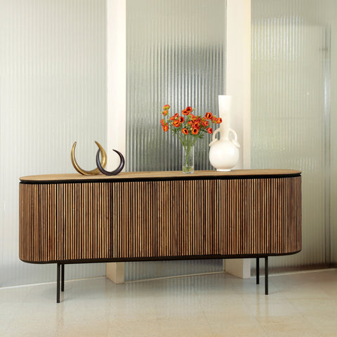 Contemporary Geometric Sideboard Cabinet