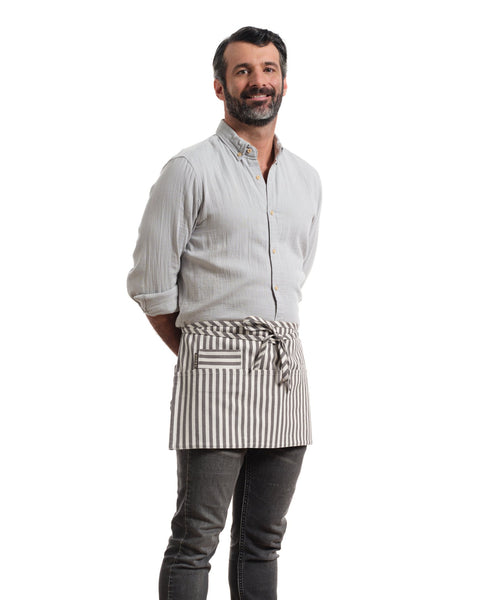 Waist Stripe Adjustable Apron with Deep Pockets