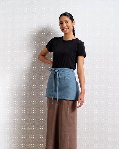Waist Apron with Patch Pockets