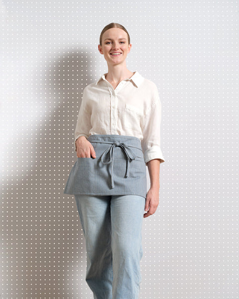 Waist Stripe Adjustable Apron with Deep Pockets