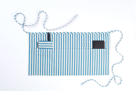 Waist Stripe Adjustable Apron with Deep Pockets