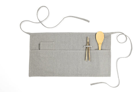 Waist Stripe Adjustable Apron with Deep Pockets