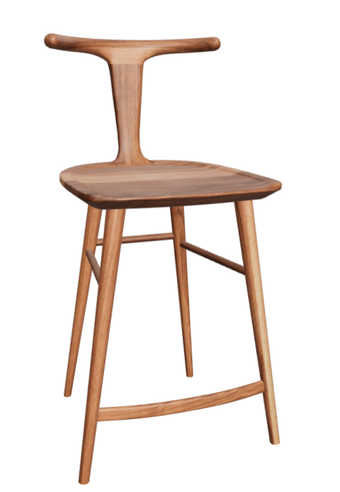 Oxbend Timeless Minimalist Scandinavian Tapered Bar Stool